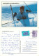 Skiing Boy,  Pamporovo , Bulgaria Postcard Posted 1998 Stamp - Bulgaria