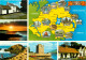 Multiview, Northern Ireland Postcard Posted 1984 Stamp - Autres & Non Classés