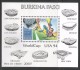 1994 Burkina Faso  World Cup Football USA Architecture Stadiums Complete Set Of 2 Stamps & Souvenir Sheet MNH - Burkina Faso (1984-...)