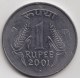 @Y@   India  1 Rupee   2001    KM 92.2    (3561) - India