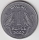 @Y@   India  1  Rupee   2002    KM 92.2     (3571) - India