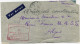 REUNION FRANCE LIBRE LETTRE PAR AVION AVEC AFFRANCHISSEMENT AU DOS + CACHET ROUGE "FORCES FRANCAISES COMBATTANTES...." - Covers & Documents