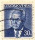 L0525 - Czechoslovakia (1977) 360 02 Karlovy Vary 2 (postcard) Tariff: 30h (stamp: Gustav Husak - Shift Perforation) - Variétés Et Curiosités