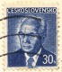 L0525 - Czechoslovakia (1977) 360 02 Karlovy Vary 2 (postcard) Tariff: 30h (stamp: Gustav Husak - Shift Perforation) - Abarten Und Kuriositäten