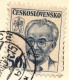 L0570 - Czechoslovakia (1984) Trebivlice (postcard); Tariff: 50 H (stamp: Gustav Husak - Shift Bright Colors) - Errors, Freaks & Oddities (EFO)