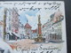 AK 1898 Gruss Aus Freiburg Mehrbildkarte Kaufhaus / Schwabenthor / Münster. Künstlerkarte K. Fuchs - Greetings From...