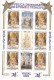 1983 Sao Tome Christmas Paintings Art Raphael Dali  2 IMPERF N.D. Miniature Sheets Of 6 + Labels  MNH - Sao Tomé E Principe