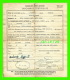 VIEUX DOCUMENTS - OLD DOCUMENT - CANADIAN ARMY DISCHARGE CERTIFICATE ON CANVAS 1945 - - Documents Historiques