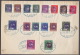 Germany Local Post Fredersdorf 1945 Mi#1-23 Complete Set On Paper With Nice Full Cancels, Visuble Thin Scar First Paper - Private & Local Mails