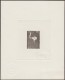 Mauritanie 1975 Y&T 334. Épreuve D'artiste, Signée Didier Guedron, Graveur. Gravures Rupestres Du Zemmour. Autruche - Straussen- Und Laufvögel