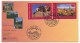 NATIONS UNIES GENEVE - 3 FDC "Espagne, Patrimoine Mondial" - Octobre 2000 - Umweltschutz Und Klima