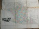 ATLAS DEPARTEMENTAL/ 1881 /  1 GRAVURE TRAIN VOIES FERROVIERES ET TELEGRAPHES EN FRANCE / FORMAT 63X50 CM STATISTIQUE - Cartes Géographiques