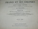 ATLAS DEPARTEMENTAL/ 1881 /  1 GRAVURE TRAIN VOIES FERROVIERES ET TELEGRAPHES EN FRANCE / FORMAT 63X50 CM STATISTIQUE - Cartes Géographiques