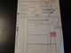 Timbres Fiscaux Sur Facture . A.C.E.C De Charleroi .-1937- - Documents