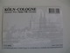 Postcard Postal Germany Köln Cologne Colonia - Koeln