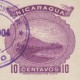 Nicaragua 1904. Entier Postal à 10 C, Volcan - Volcans