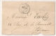 Enveloppe JARNAC Charente Pour Bordeaux. TAXE 30. - 1849-1876: Période Classique