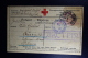 Russia Prisoner Of War Card  1917 Large Cancel ABCTPIA Austria  RR Censor Military  Moskou + Vienna - Covers & Documents