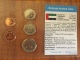 Émirats Arabes Unis Plaquette  De 5 Pièces Sous Blister Avec Présentation Du Pays Monnaies Collection En Superbe état - Ver. Arab. Emirate
