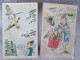 2 CARTES . BOY AND GIRL ET FAUCON - Other & Unclassified