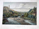 SUISSE SWISS GRANDE VUE DU GRAND PONT EN FIL DE FER DE FRIBOURG FREIBURG  COLORIS POSTERIEURS - Estampes & Gravures