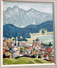 SUISSE SWISS AQUATINTE  VUE DE VILLE SUISSE A IDENTIFIER COLORIS DE L'EPOQUE DE J MIKULICH - Estampes & Gravures