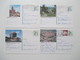 Delcampe - BRD Ganzsachen / Bildpostkarten 96 Stück Burgen Und Schlösser / Heinemann / Unfallverhütung. Viele Zusatzfrankaturen!! - Collezioni