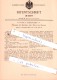 Original Patent  - R. Funke In Falkenstein I. V. , 1895 , Fassung Der Borsten Oder Reiser Bei Besen !!! - Historische Dokumente