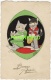 Illustrateur MAYBON - "Bonne Année" Couple De Chats Humanisés- 1928 - Chat Kat Cat Katze - Autres & Non Classés