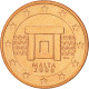 Malte, 5 Euro Cent, 2008, SPL, Copper Plated Steel, KM:127 - Malta