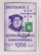 D - BRD Maximum Karte Deutscher Evang. Kirchentag 8.8.1956 Frankfurt - Lettres & Documents