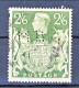 UK Giorgio VI 1942 Serie N. 233-234 S. 10 VARIETA' COLORE Azzurro Latteo RARO, S. 2/6 PERFIN Usati Catalogo € 142 - Sin Clasificación