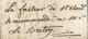 Manche - Avranches Pour Ville-d'Avray Par Sèvres. MP Lenain N°4. 1788. "Le Facteur De St Cloud Se Recommande à M...." - 1701-1800: Vorläufer XVIII