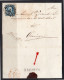 Briefomslag Plaat I-97 WARFFUM (langstempel) > Van Der Lee Ingenieur Waterstaat Groningen 8.12.1852 (em12) - Cartas & Documentos