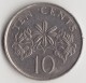 @Y@    Singapore   10 Cents  1986  (3822) - Singapore