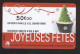 GIFT CARD - Carte Cadeau Auchan - JOYEUSES FETES - 50 € - Cartes Cadeaux