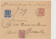 1903 Floreale C.10+20+25 Su Lettera Assicurata Primo Porto In Tariffa Cent. 55 (Vedi 2 Foto) - Storia Postale