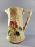 Delcampe - PICHET EN BARBOTINE DECOR COQUELICOT - Carafe Fleur Broc Faïence - Carafes