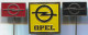 OPEL - Car, Auto, Automotive, Vintage Pin, Badge, Abzeichen, 3 Pieces - Opel