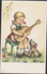 Kind Enfant Fille Fillette Girl With Dog Chien Guitar Gitaar Music Musique Illustrateur Illustrator MARAPIA CPA - Zeitgenössisch (ab 1950)