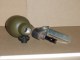 Delcampe - Grenade Défensive En Fonte Mod 37/46 - Armes Neutralisées