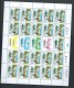 Tonga Niuafo´ou 1991 Christmas Coconut Tree Set 2 In Full Sheets Of 20 With Labels And Margins Specimen Overprint MNH - Tonga (1970-...)
