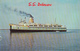 S.S. Delaware Between Lewes & Cape May New Jersey - Liner Paquebot Boat - 2 Scans - Steamers