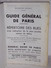 Guide Général De PARIS Par Arrondissement - Metro/Autobus/Banlieu De 1976 - Europe