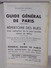 Guide Général De PARIS Par Arrondissement - Metro/Autobus/Banlieu De 1976 - Europa