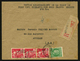 FRANCE - YT 721Aa MECHES RELIEES DANS BANDE DE 3 TIMBRES SUR LETTRE - Covers & Documents