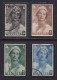 BELGIUM, 1935, Used Stamp(s), TBC,  MI 408=414,  #10312, 4 Values Only - 1934-1935 Leopold III