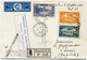 GRAND LIBAN CARTE AIR FRANCE RECOMMANDEE AVEC CACHET "PREMIER VOL AERO-POSTAL DAMAS-MARSEILLE VIA TUNIS" DEPART......... - Cartas & Documentos