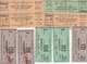 9 Eintrittskarten 1939 Vom Burgtheater+Wiener Stadion+Strassenbahnkarte - Tickets - Vouchers