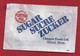 Suikerzakje.- PORTION PAK. SUGAR. SUCRE ZUCKER. CHEQUER FOODS LTD. TELFORD, SHROP -.  2 Scans - Sugars